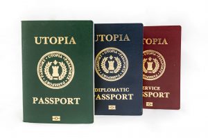 Colores de los pasaportes Signe